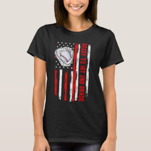 Bereit, die zweite Stufe zurück zum Baseball-Fan d T-Shirt