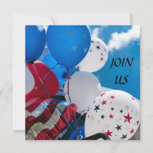 **BEREIT, EIN *4. JULI PARTY* EINLADEN ZU FEIERN EINLADUNG