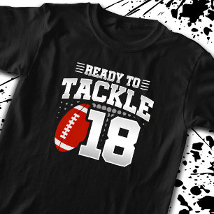 Bereit für 18 - Kinder Fußball Spieler Geburtstag T-Shirt