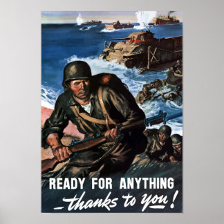 Bereit für alles — 2. Weltkrieg Poster