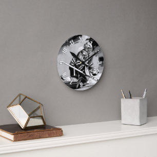 Bereit für alles - Eishockey-Torhüter Runde Wanduhr