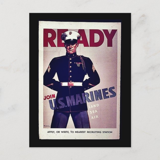 Bereit für alles postkarte (Vorderseite)