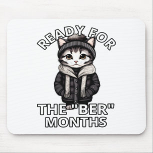 Bereit für Ber Monat Herbstlaub Herbst Winter Kit Mousepad