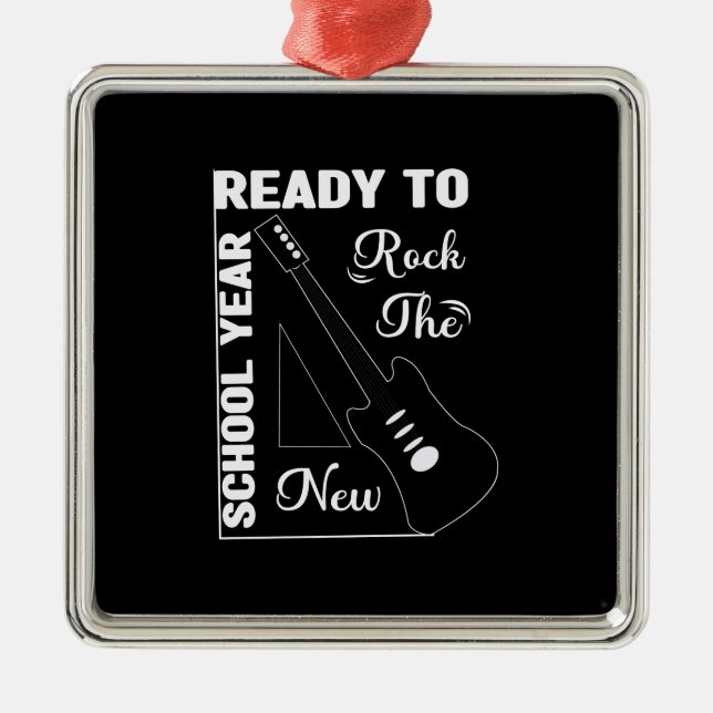 Bereit für das neue Schuljahr Ornament Aus Metall (Vorne)