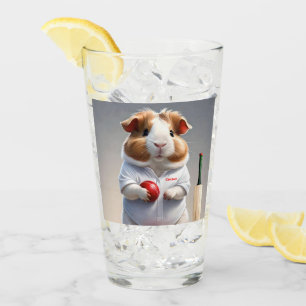 Bereit für das Pitch, Meerschweinchen Kricketer Glas