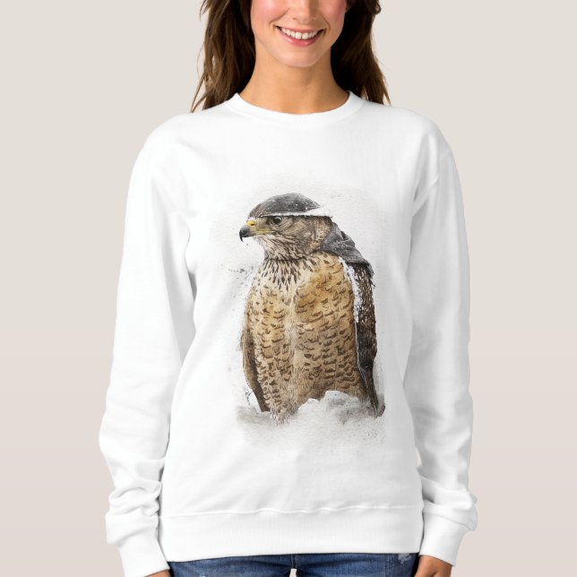 Bereit für das Schnee-Sweatshirt Sweatshirt (Vorderseite)