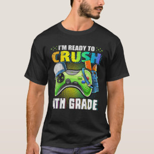 Bereit für den Absturz von Jungs der vierten Klass T-Shirt