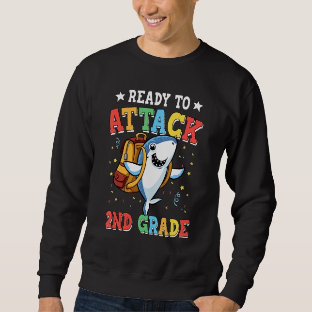 Bereit für den Angriff auf den 2. Sweatshirt (Vorderseite)
