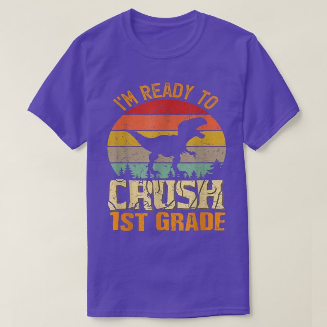 Bereit für den Crush 1. Klasse Zurück zur Schule T T-Shirt (Design vorne)