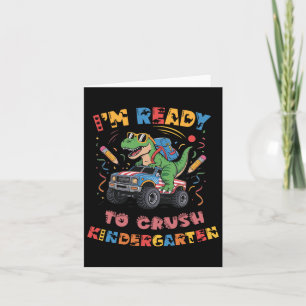 Bereit für den Crush Kindergarten Monster Truck Bo Karte