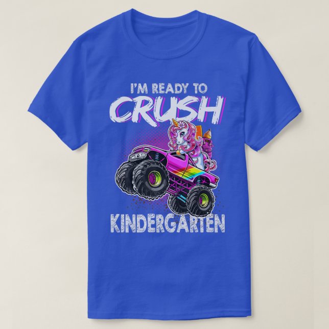 Bereit für den Crush Kindergarten Rosa Einhorn Zur T-Shirt (Design vorne)