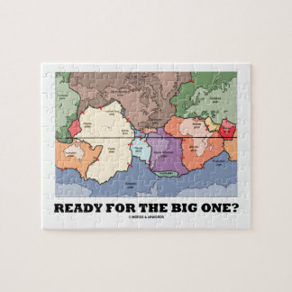 Bereit für den Großen? Plate Tectonics Weltkarte Puzzle