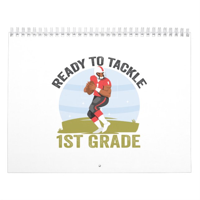 Bereit für den Kampf gegen die 1. Klasse Fußball F Kalender (Titelbild)