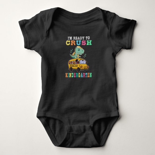 Bereit für den Kindergarten Baby Strampler (Vorderseite)