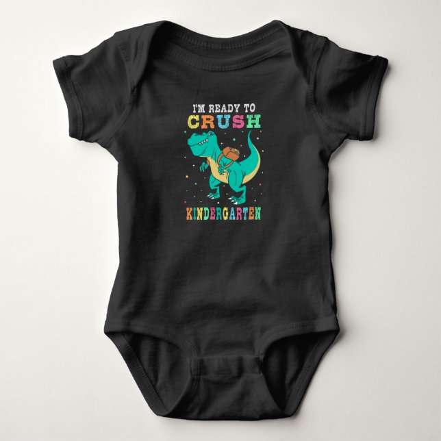 Bereit für den Kindergarten Baby Strampler (Vorderseite)