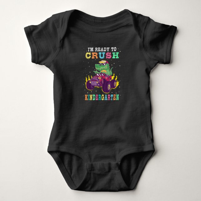 Bereit für den Kindergarten Baby Strampler (Vorderseite)