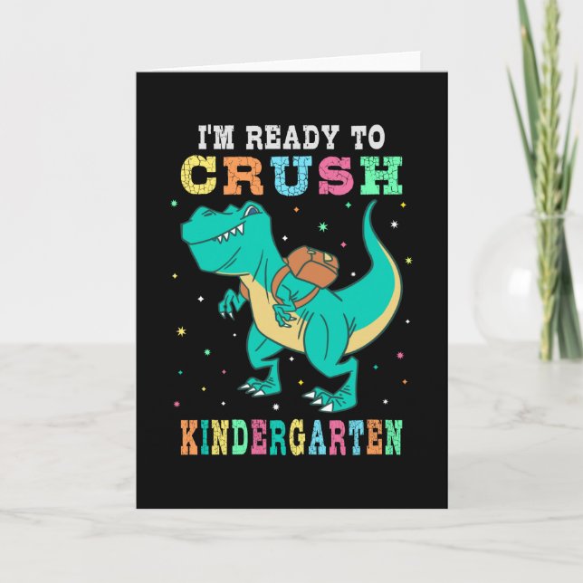 Bereit für den Kindergarten Karte (Vorderseite)