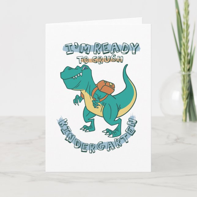 Bereit für den Kindergarten Karte (Vorderseite)