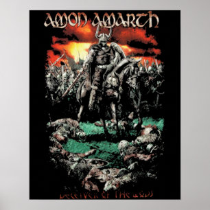Bereit für den Krieg Amon Amarth Retro Junge Musik Poster
