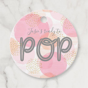 Bereit für den Pop Babydusche Vielen Dank für Ih Geschenkanhänger