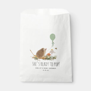 Bereit für den Pop Pilze Igel Babydusche Geschenktütchen