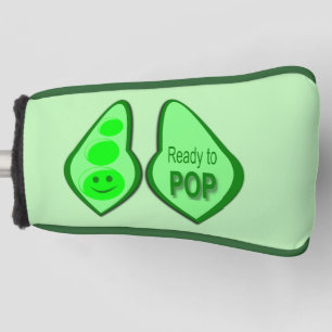 Bereit für den Pop Schwangere Grüne Erbse Golf Headcover