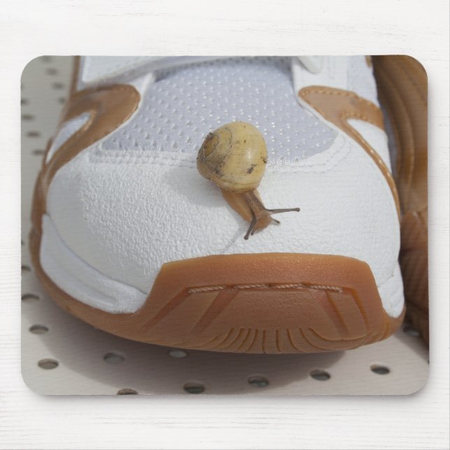Bereit für den Schneckenritt Mousepad (Vorne)