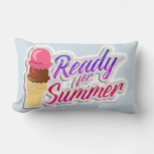 Bereit für den Sommer Eiscreme-Saison-Slogan Lendenkissen