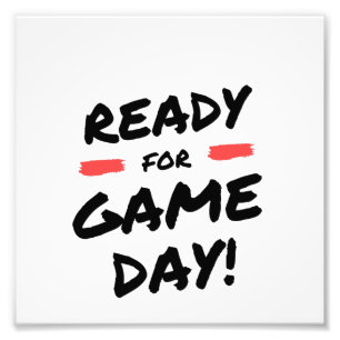 Bereit für den Spieltag Fotodruck