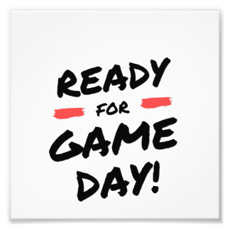 Bereit für den Spieltag Fotodruck