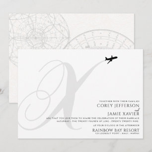 Bereit für den Start X erste Hochzeitseinladung Einladung