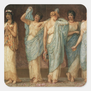 Bereit für den Tanz Quadratischer Aufkleber