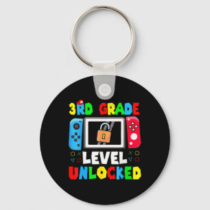 Bereit für die 3. Klasse Gamer erster Schultag Jun Schlüsselanhänger