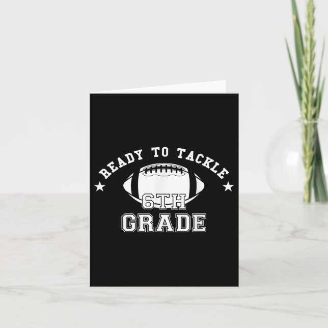 Bereit für die Bewältigung des sechsten Klasse Fuß Karte (Vorderseite)