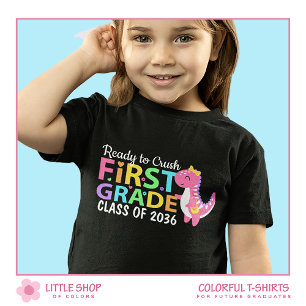 Bereit für die erste Klasse Dinosaurier zu zerquet T-Shirt