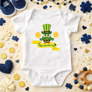 Bereit für die Parade Frohen St. Patrick's Day Owl Baby Strampler