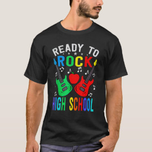 Bereit für die Rock High School Gitarre zurück zur T-Shirt