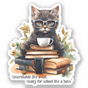 Bereit für die Schule wie ein Boss Aufkleber