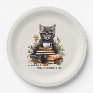 Bereit für die Schule wie ein Boss Pappteller