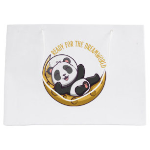 Bereit für die Traumwelt Hallo kleine Panda in PA Große Geschenktüte