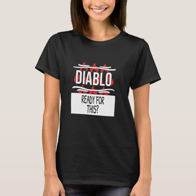 Bereit für dieses Diablo Hot Sauce Group Kostüm T-Shirt (Vorderseite)