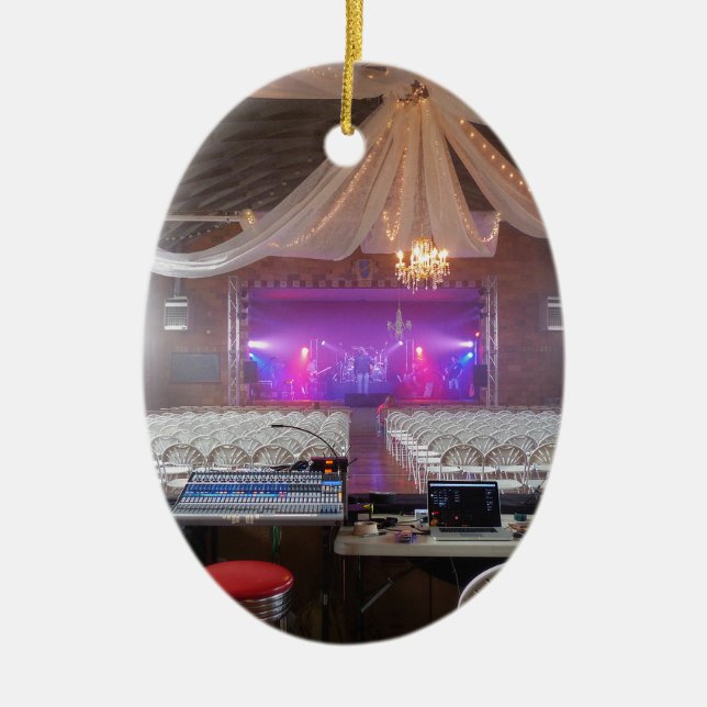 Bereit für ein Konzert Keramik Ornament (Vorne)