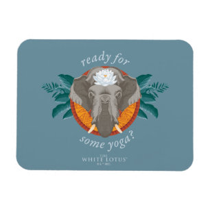 Bereit für einige Yoga? - Der weiße Lotus Magnet