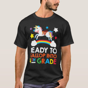 Bereit für Gallop in 4. Klasse Einhorn wieder bis T-Shirt