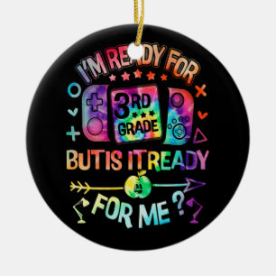 Bereit für Gefärbte Krawatte der dritten Klasse Zu Keramik Ornament