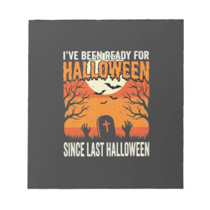 Bereit für Halloween-Friedhof-Design_1 Notizblock