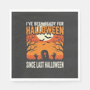 Bereit für Halloween-Friedhof-Design_1 Serviette