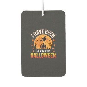 Bereit für Halloween Hexen Spukhaus Design Autolufterfrischer