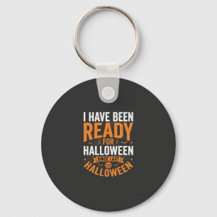 Bereit für Halloween-Kürbis-Totenkopf-Design Schlüsselanhänger
