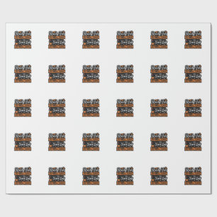 Bereit für Halloween seit letztem Halloween Vintag Geschenkpapier